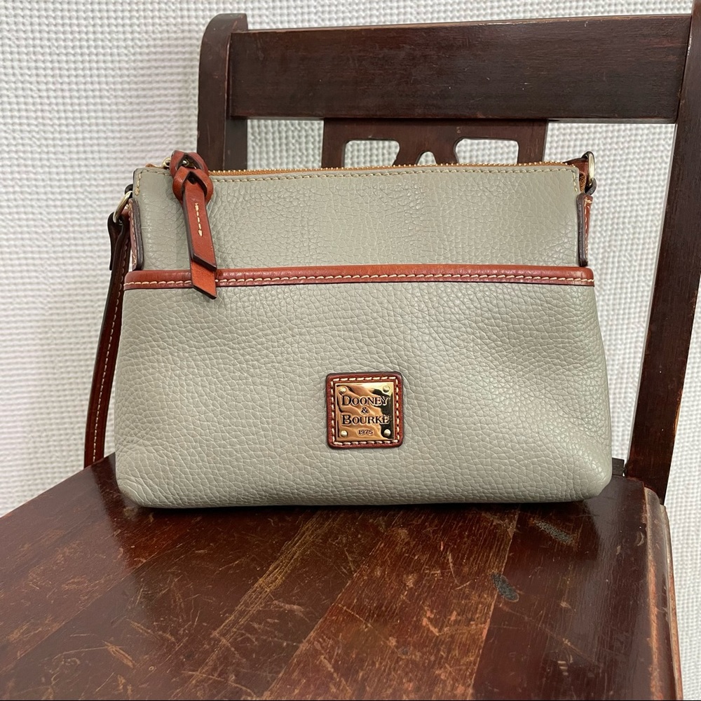 Dooney and Bourke Gray Ginger Pouchette - Picture 2 of 15